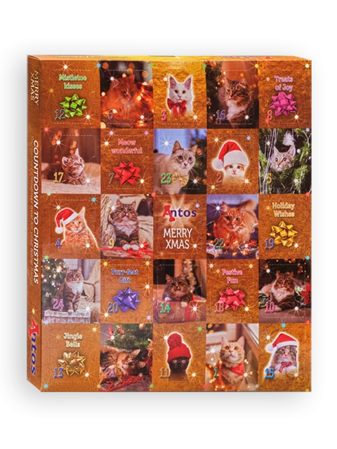 Weihnachts-Adventskalender 200 gr - Katze