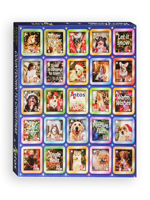 Weihnachts-Adventskalender 225 gr - Hund