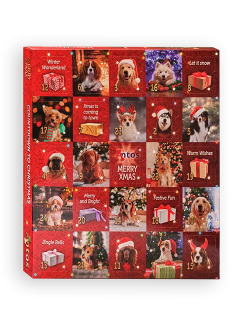 Weihnachts-Adventskalender 225 gr - Hund