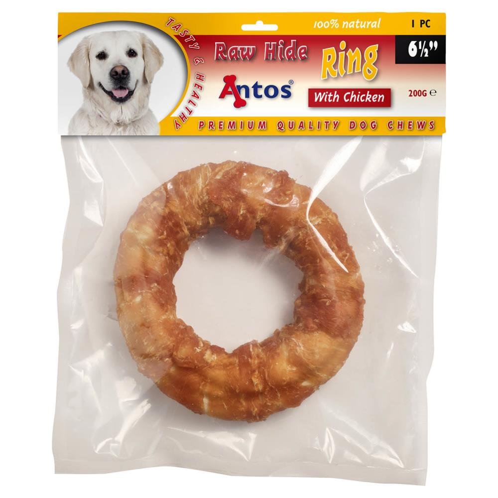 Raw Hide White + Chicken Ring 6½" 1 Stück
